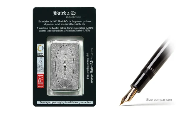 1oz Rhodium Bars Baird&Co