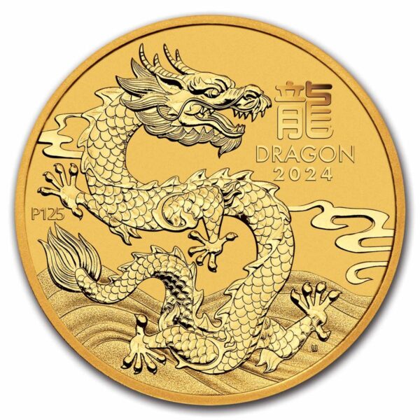 2024 Australia 1 oz Gold Lunar Dragon BU (Series III)